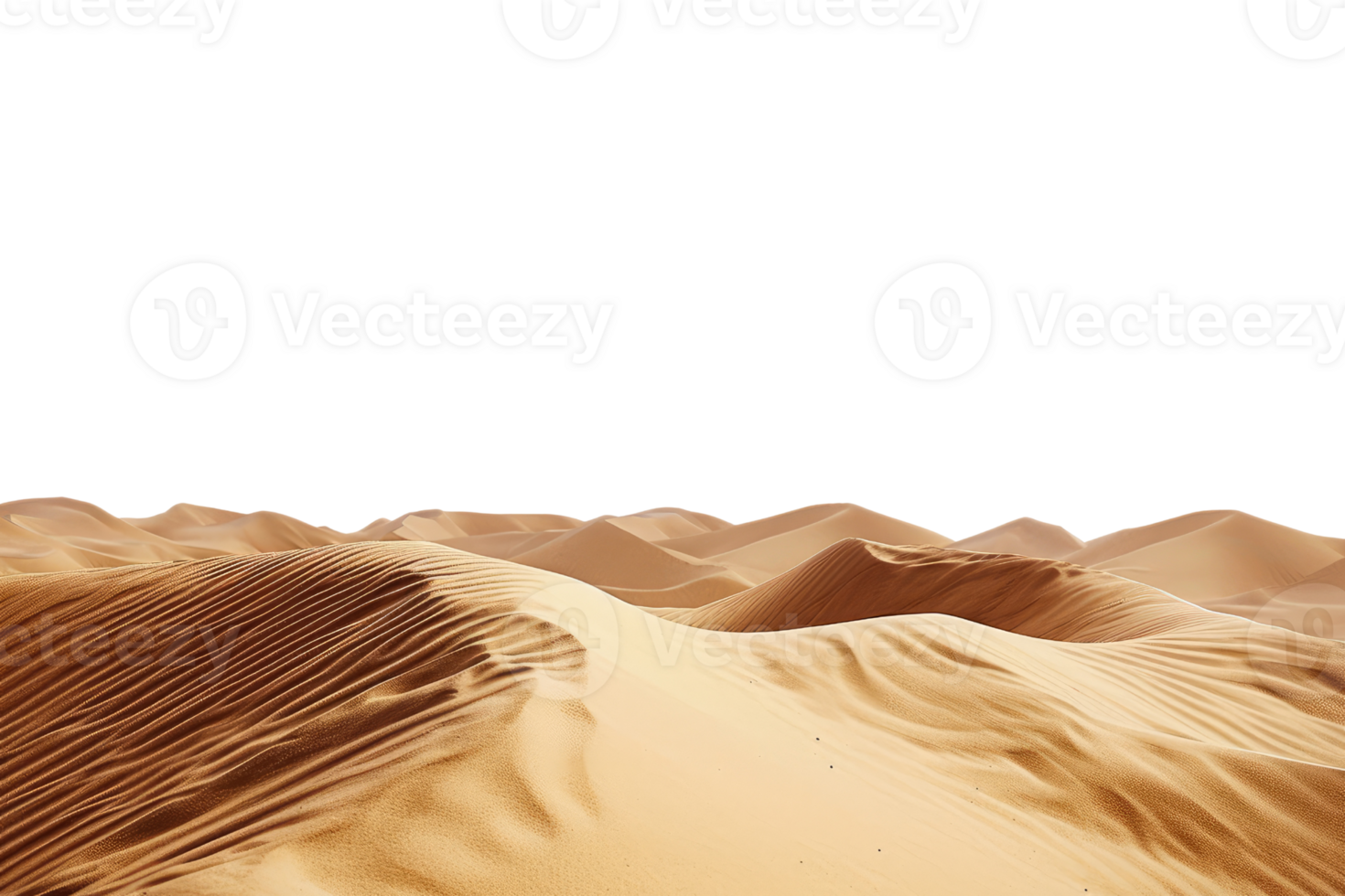 AI generated Dessert Sand Isolated on transparent background png