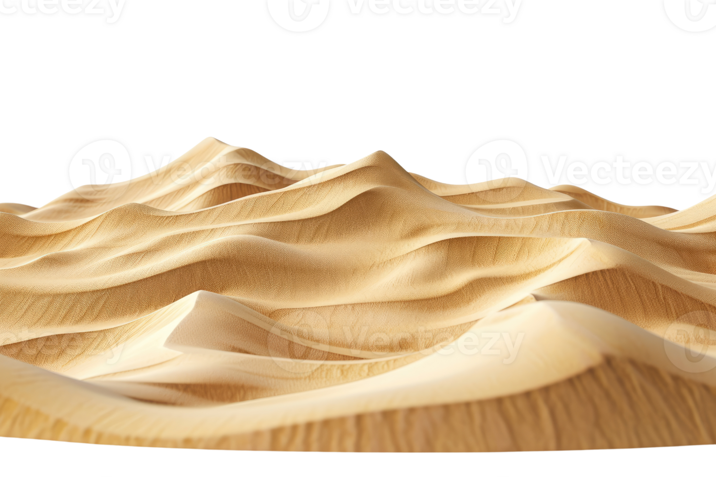 AI generated Dessert Sand Isolated on transparent background png