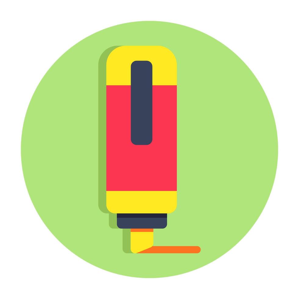 Premium design icon of highlighter vector