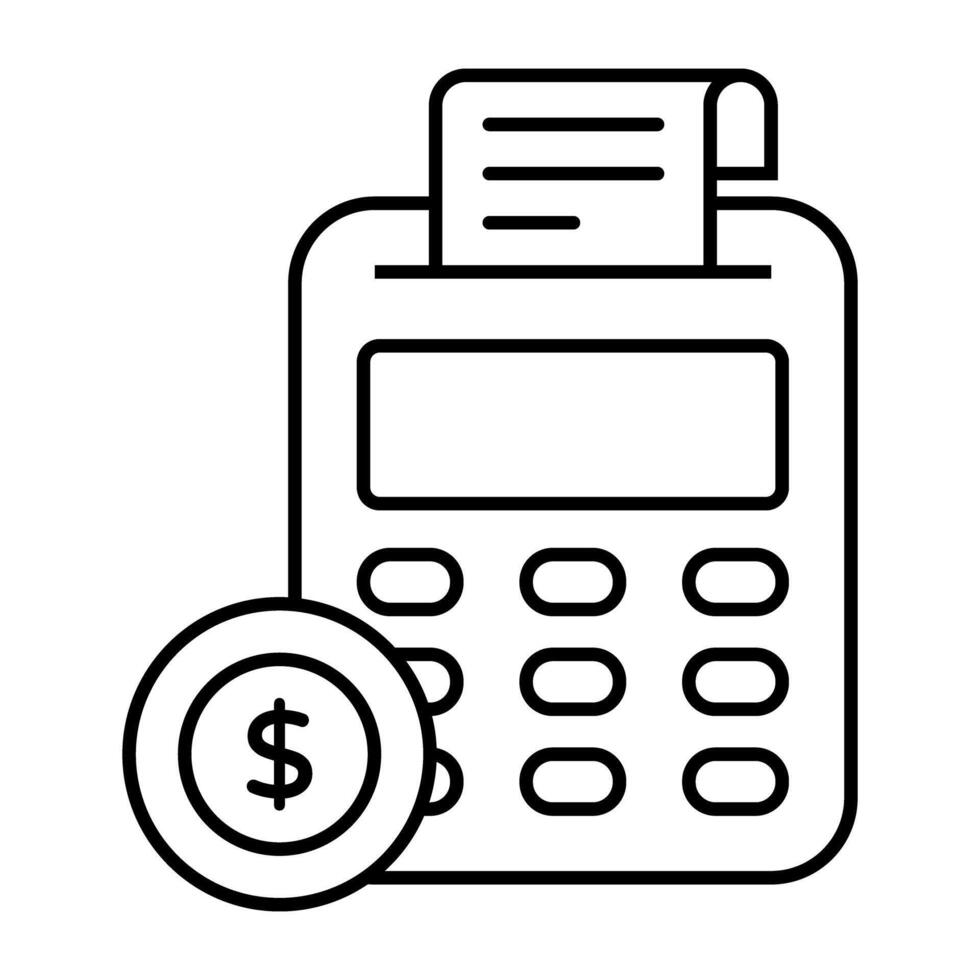 A premium download icon of point of sale vector