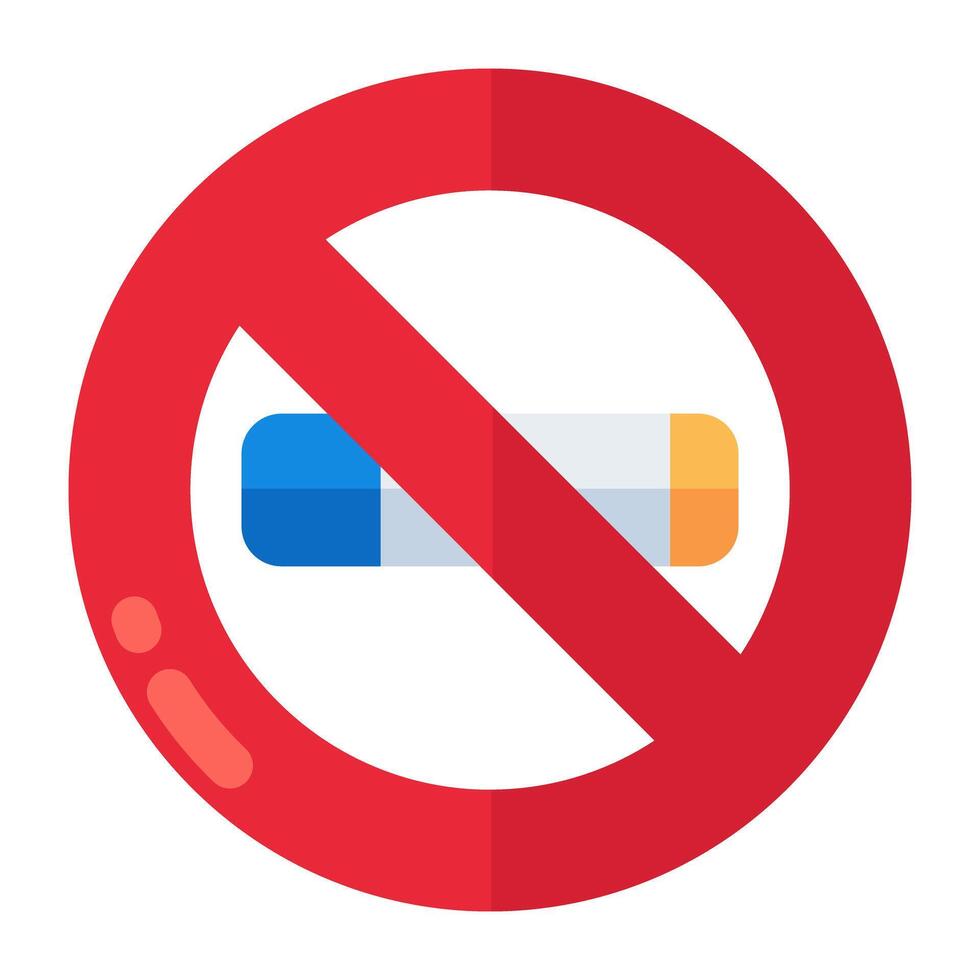 Creative design icon of no smoking vector