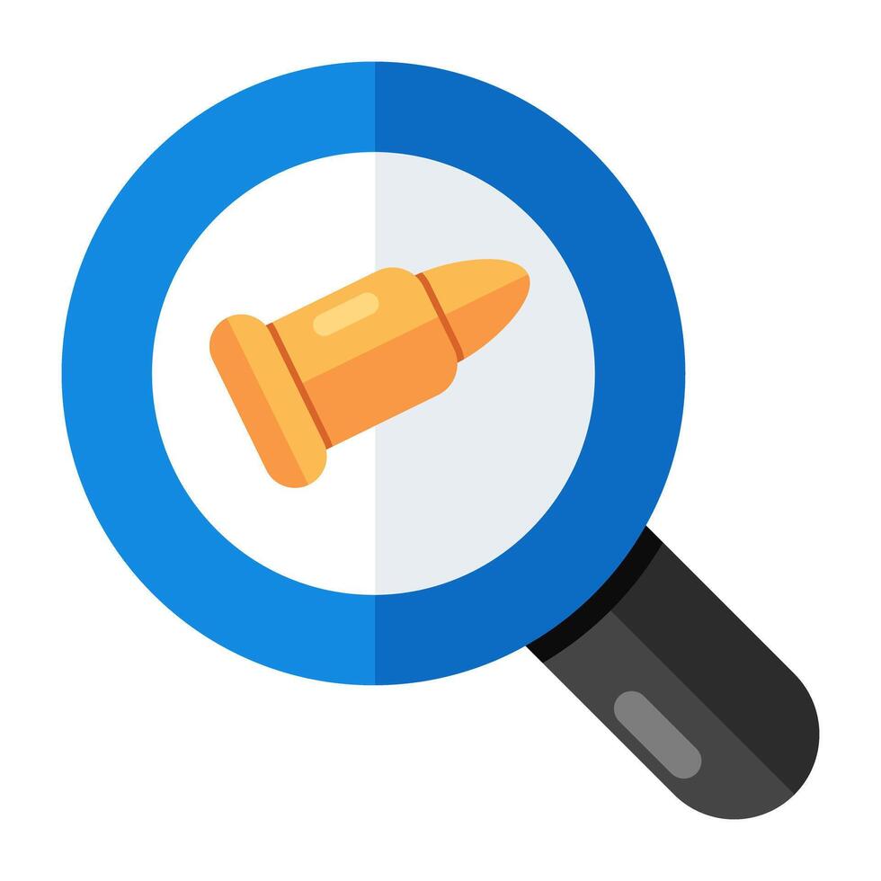 Trendy vector design of search bullet