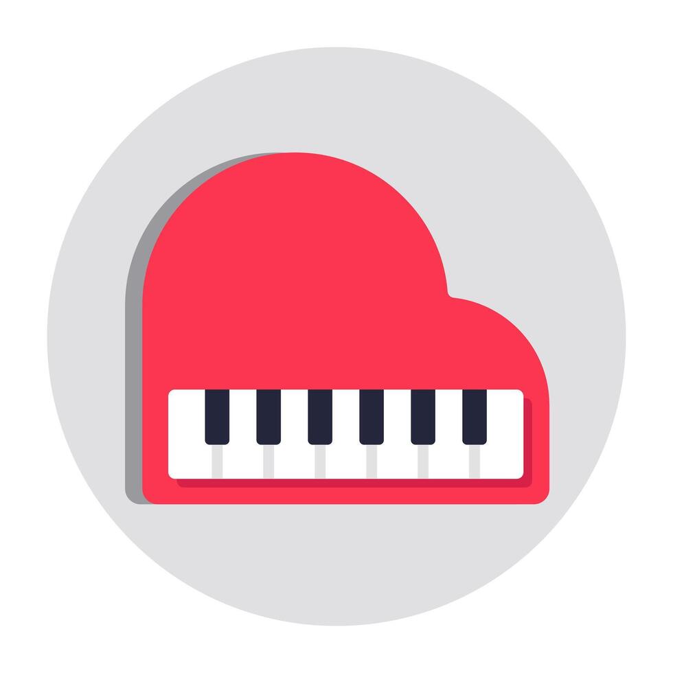 Trendy vector design of piano, musical keyboard