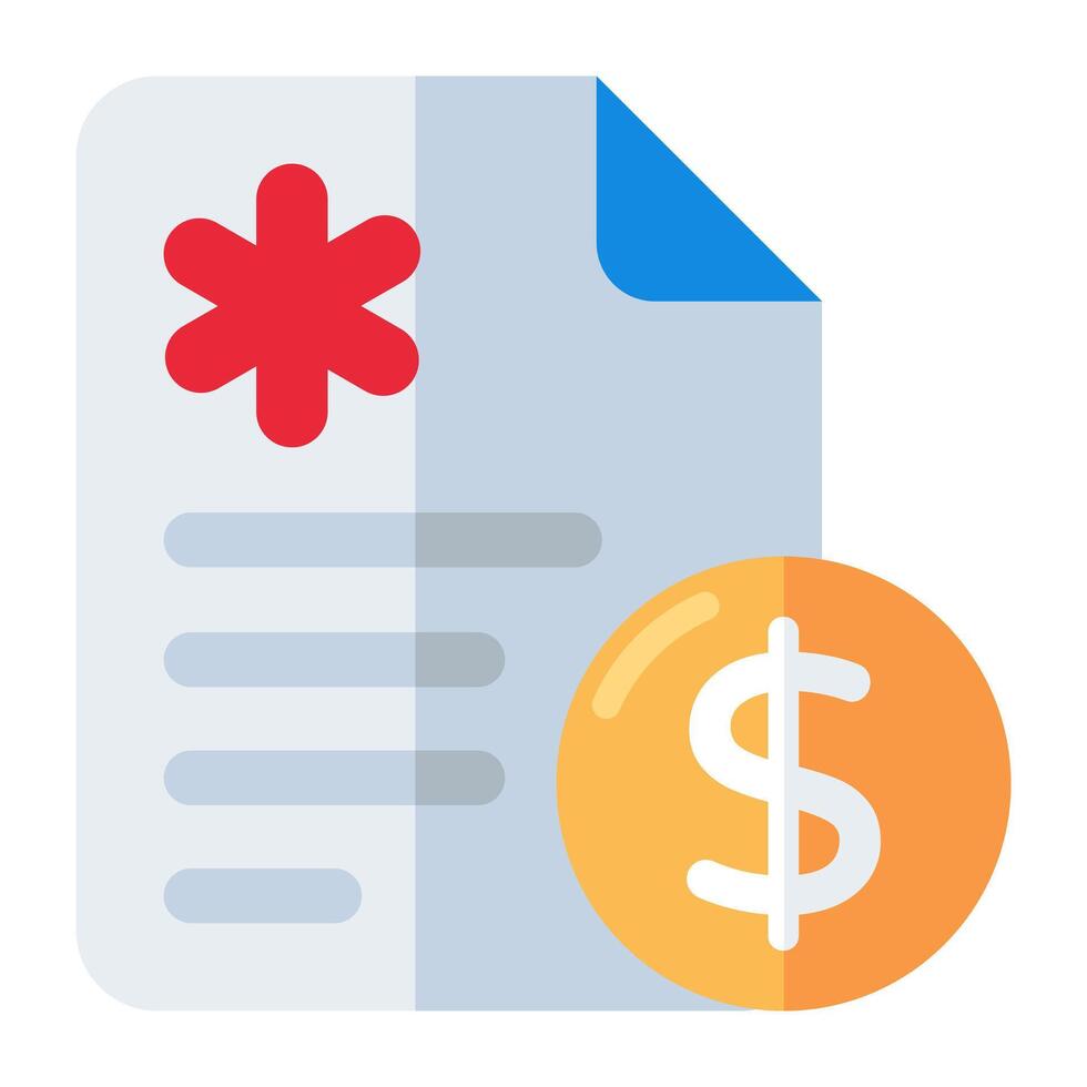 Trendy design icon of rx, medical instructions vector