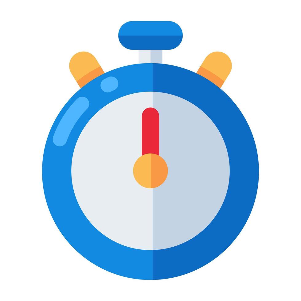 Editable design icon of alarm clock vector