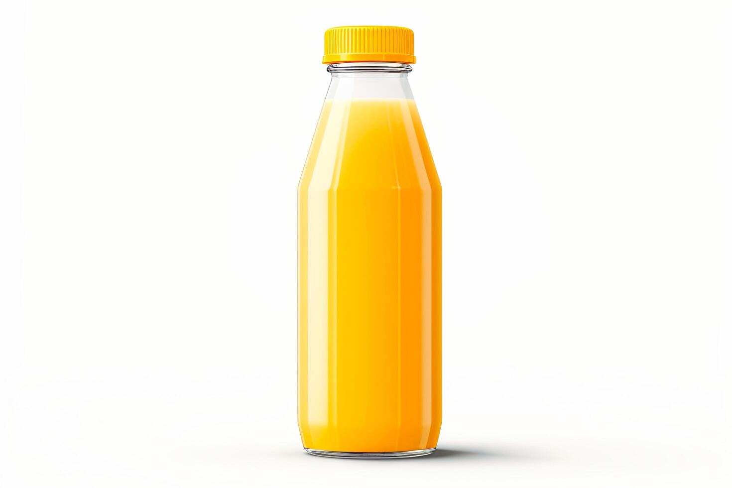AI generated Juice bottle isolated on white background photo