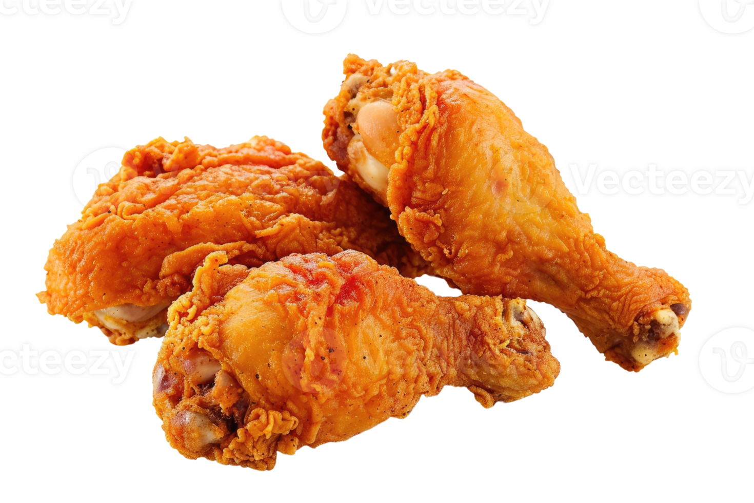AI generated Fried Chicken On Transparent Background png