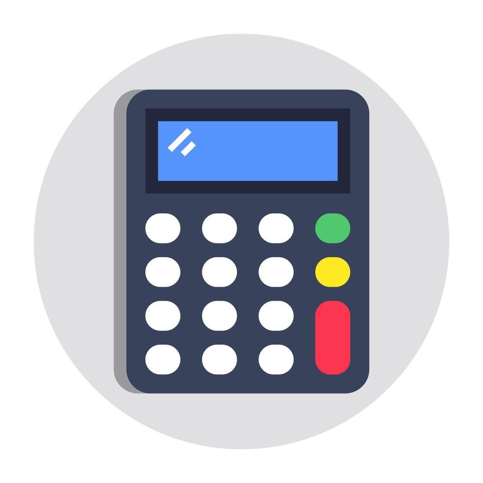 vector de estilo moderno del icono de la calculadora