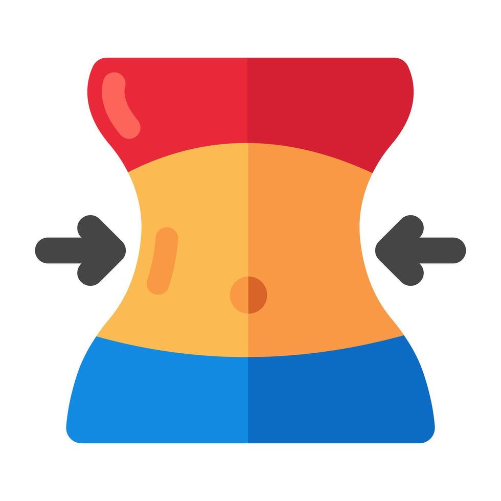 Premium download icon of slim waist vector