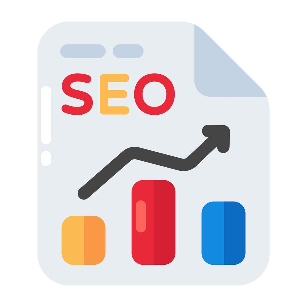 moderno diseño icono de seo analítica vector