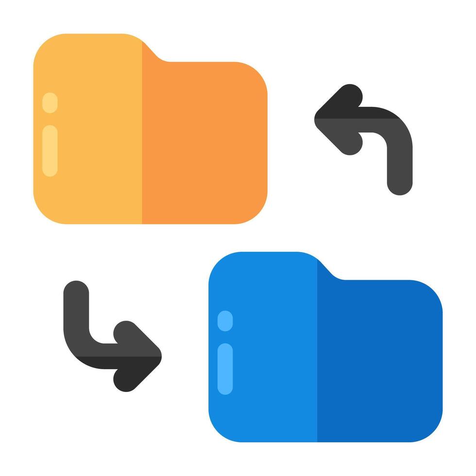 Premium design icon of folder transfer vector