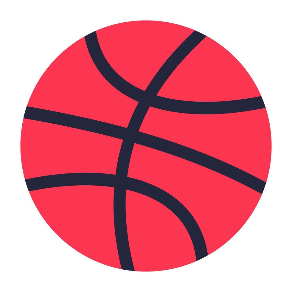 A unique design icon of basketball vector