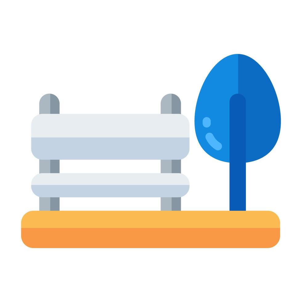 A beautiful design icon of park landscape vector