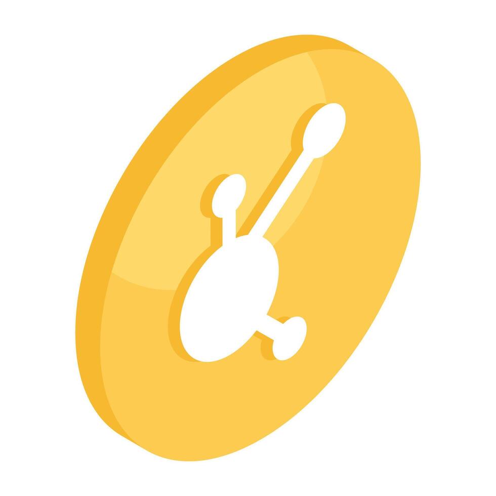 un hermosa diseño icono de bitconnect moneda vector