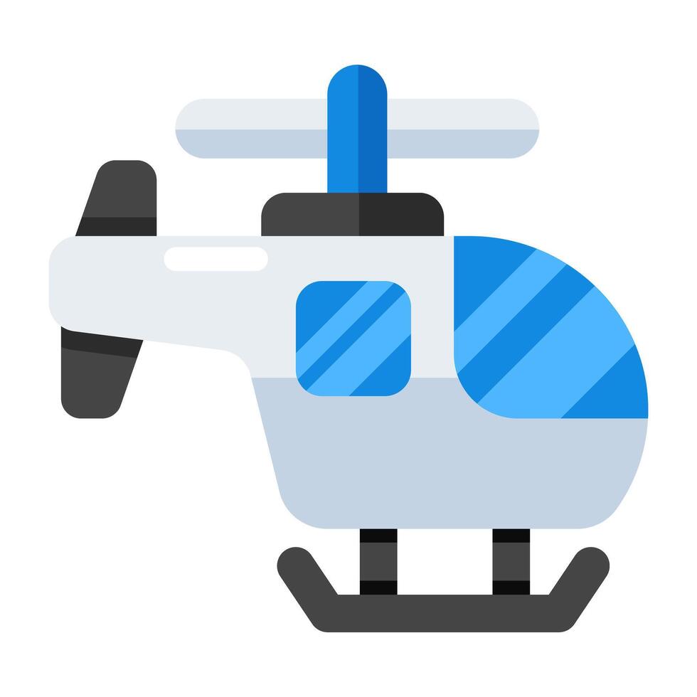 Creative design icon of helicopter vector