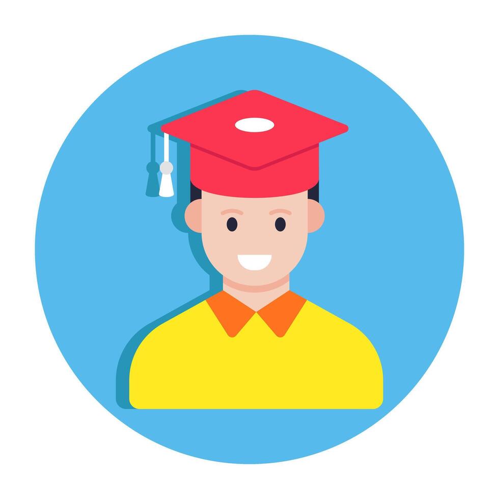 Academic cap icon, vector design of mortarboard