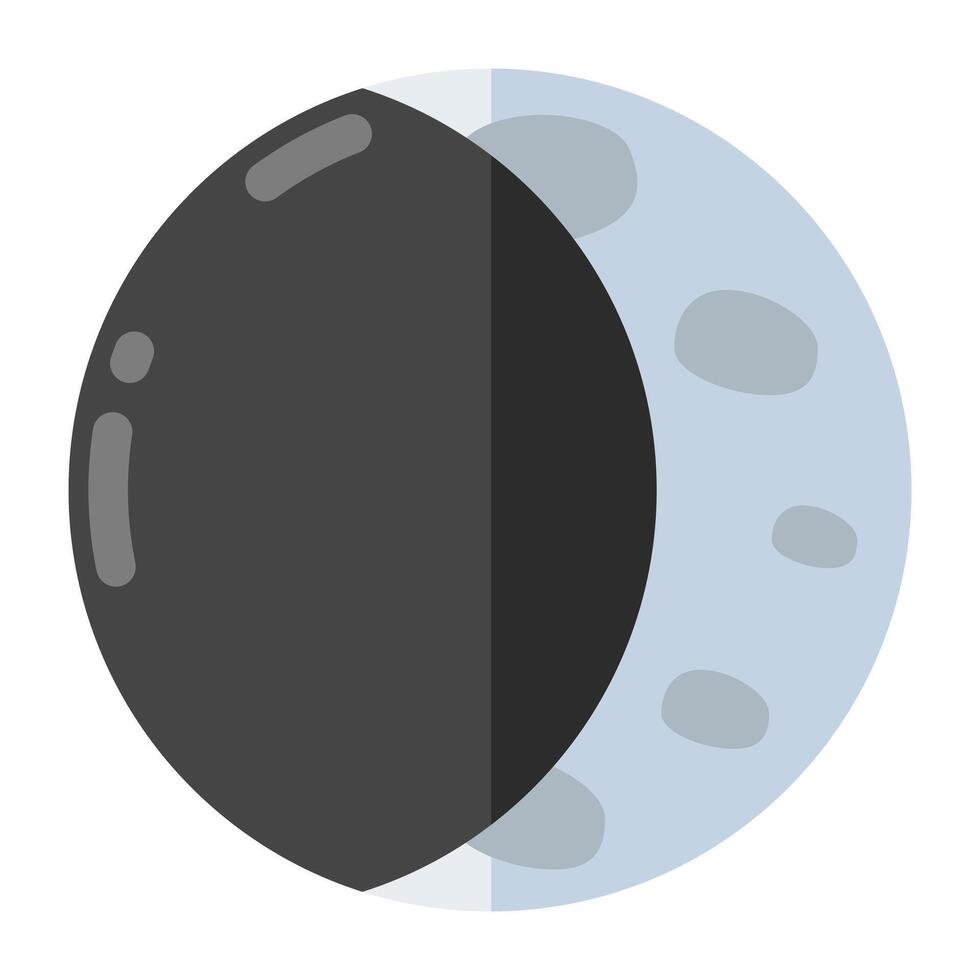 A trendy design icon of moon eclipse vector