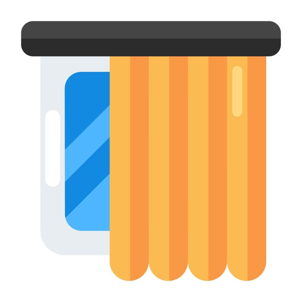 Editable design icon of window vector