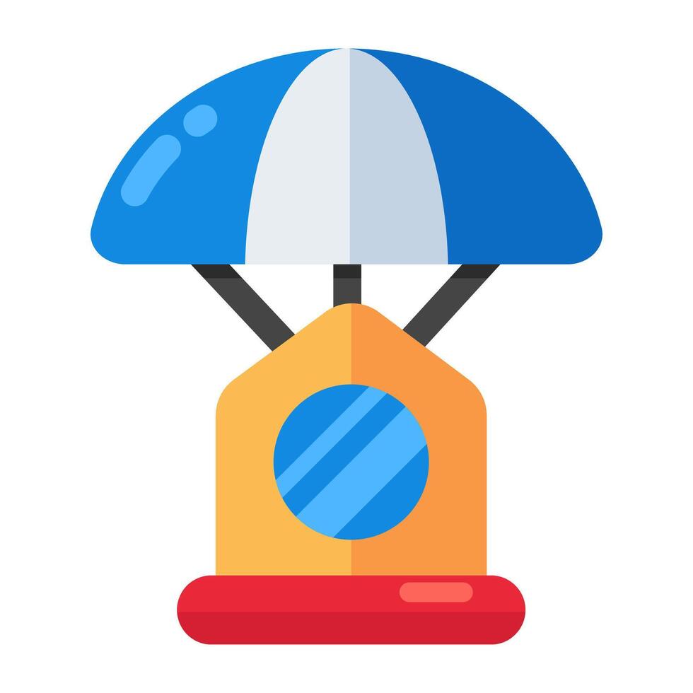 Trendy vector design of rescue space capsule