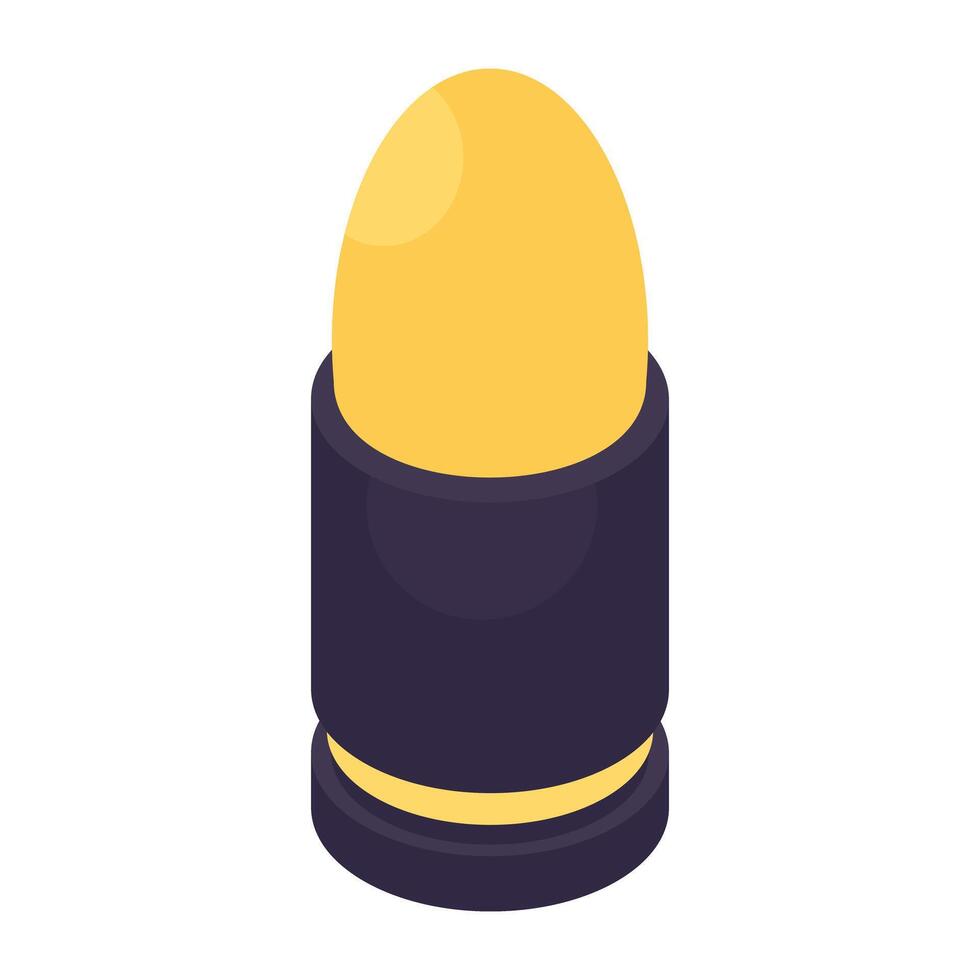 Trendy vector design of bullet