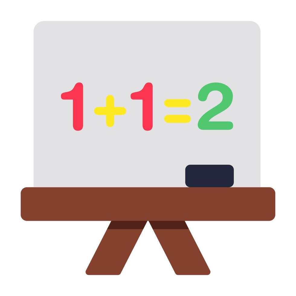 A creative design icon of math class vector