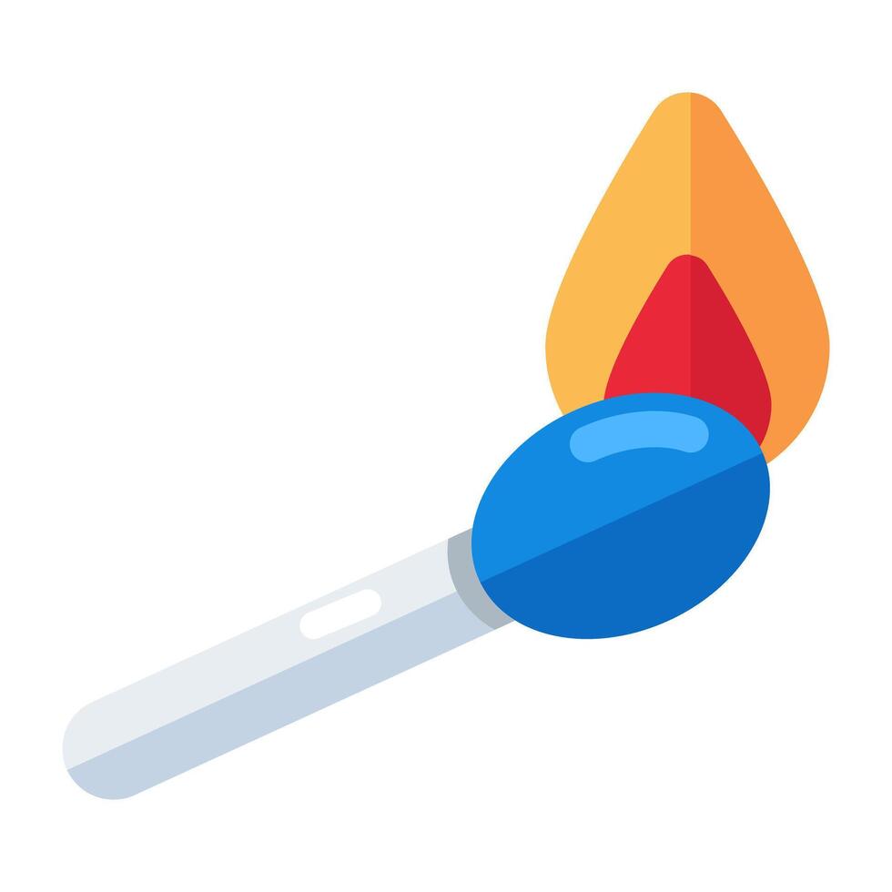 A beautiful design icon of matchstick vector