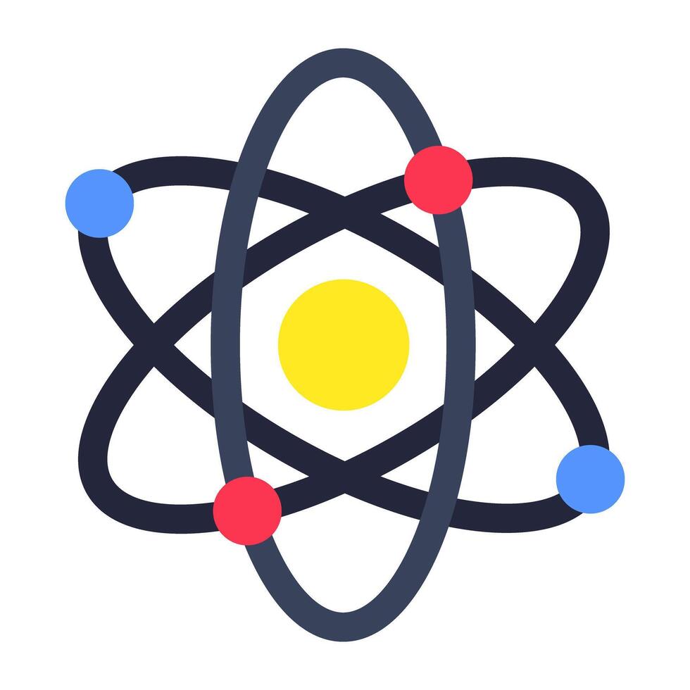 Modern design icon of atom vector