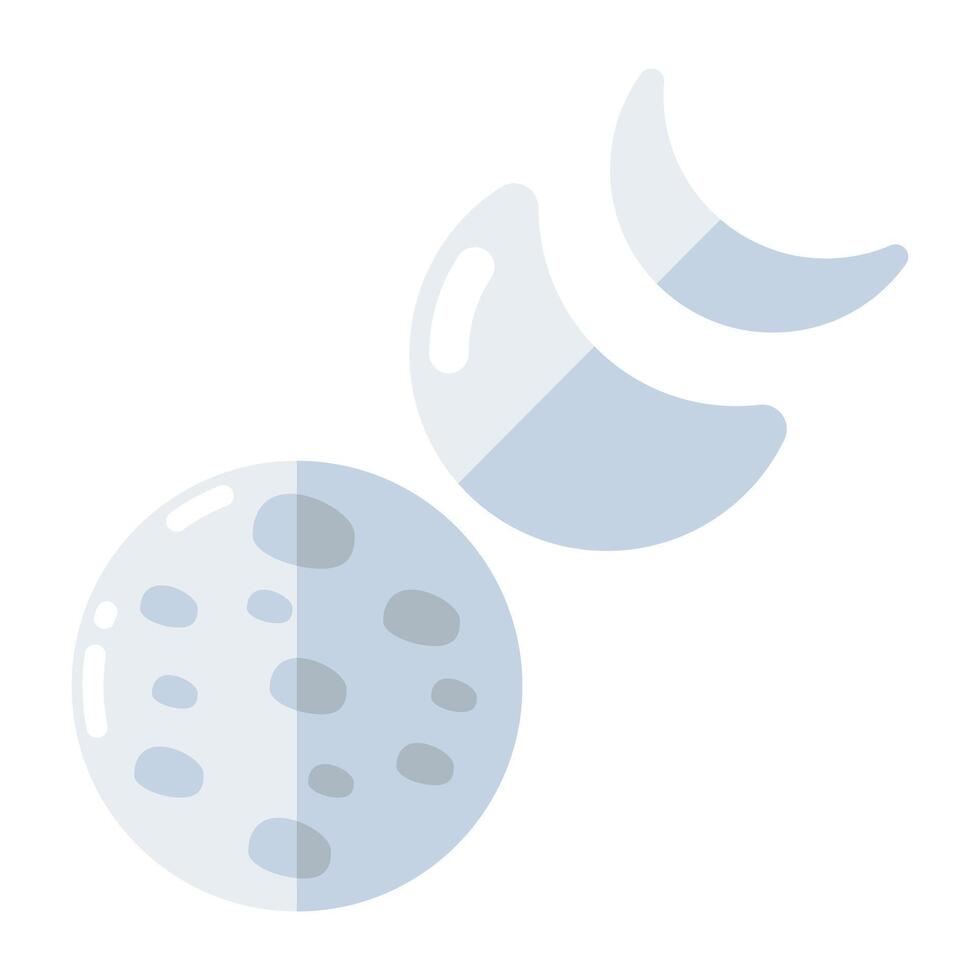 prima descargar icono de Luna etapas vector