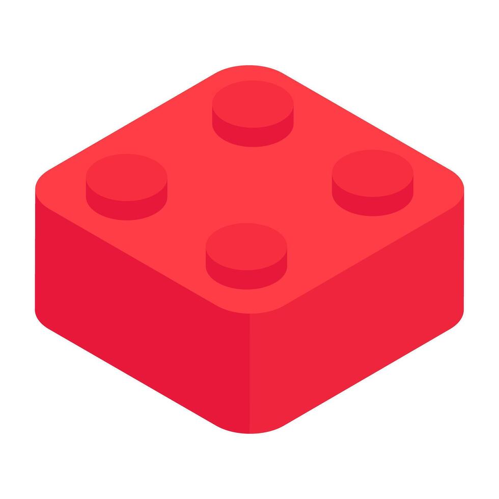 A creative design icon of building block vector