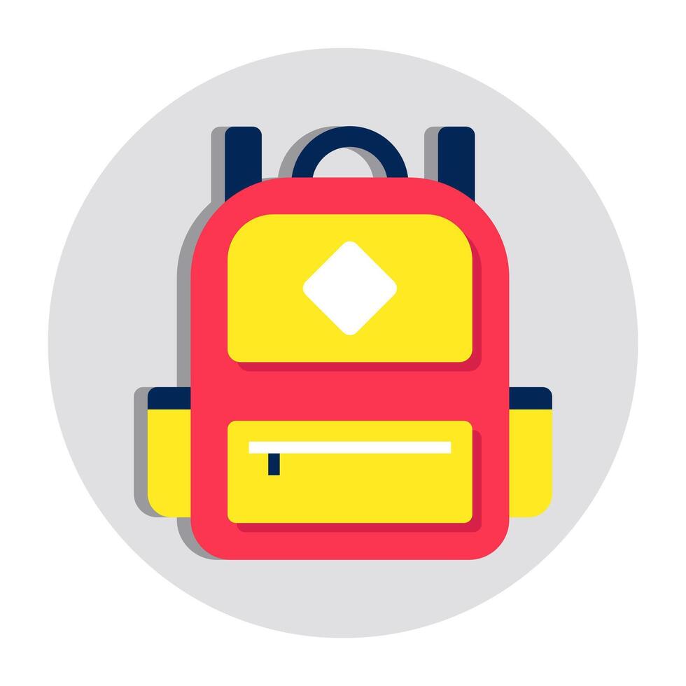 Trendy vector design of backpack