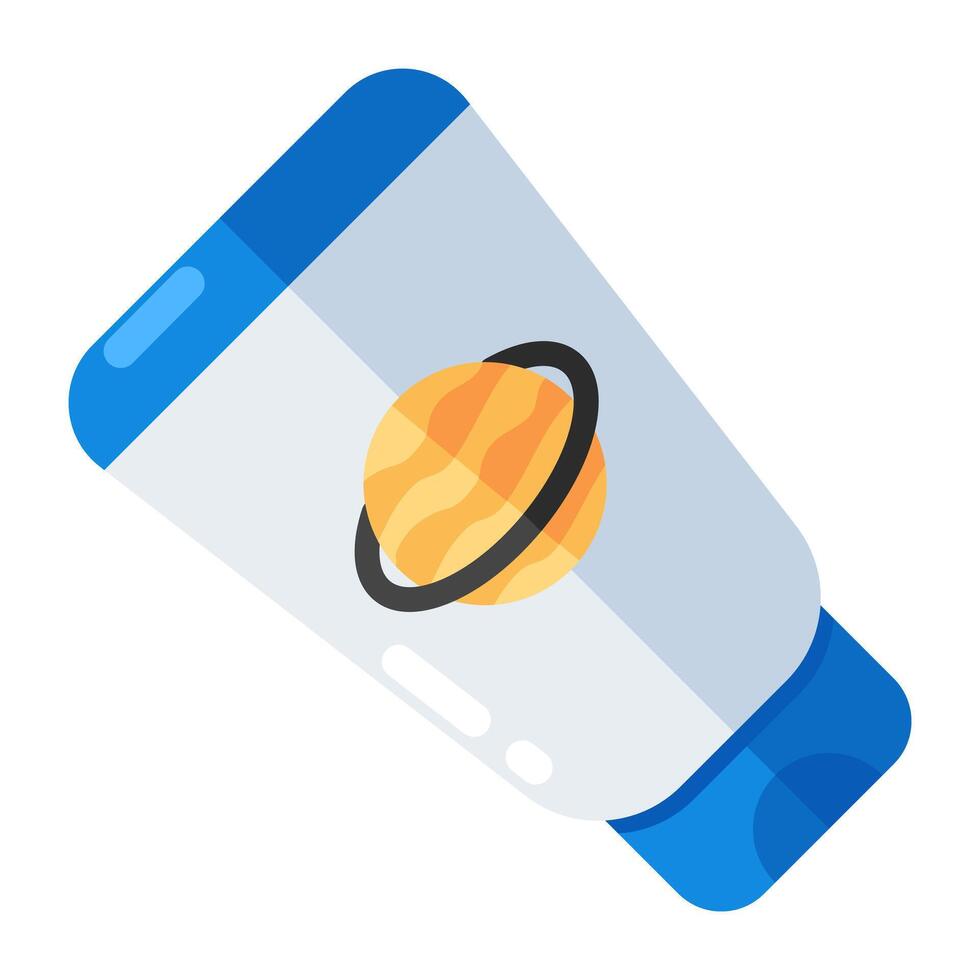 A creative design icon of space lotion vector