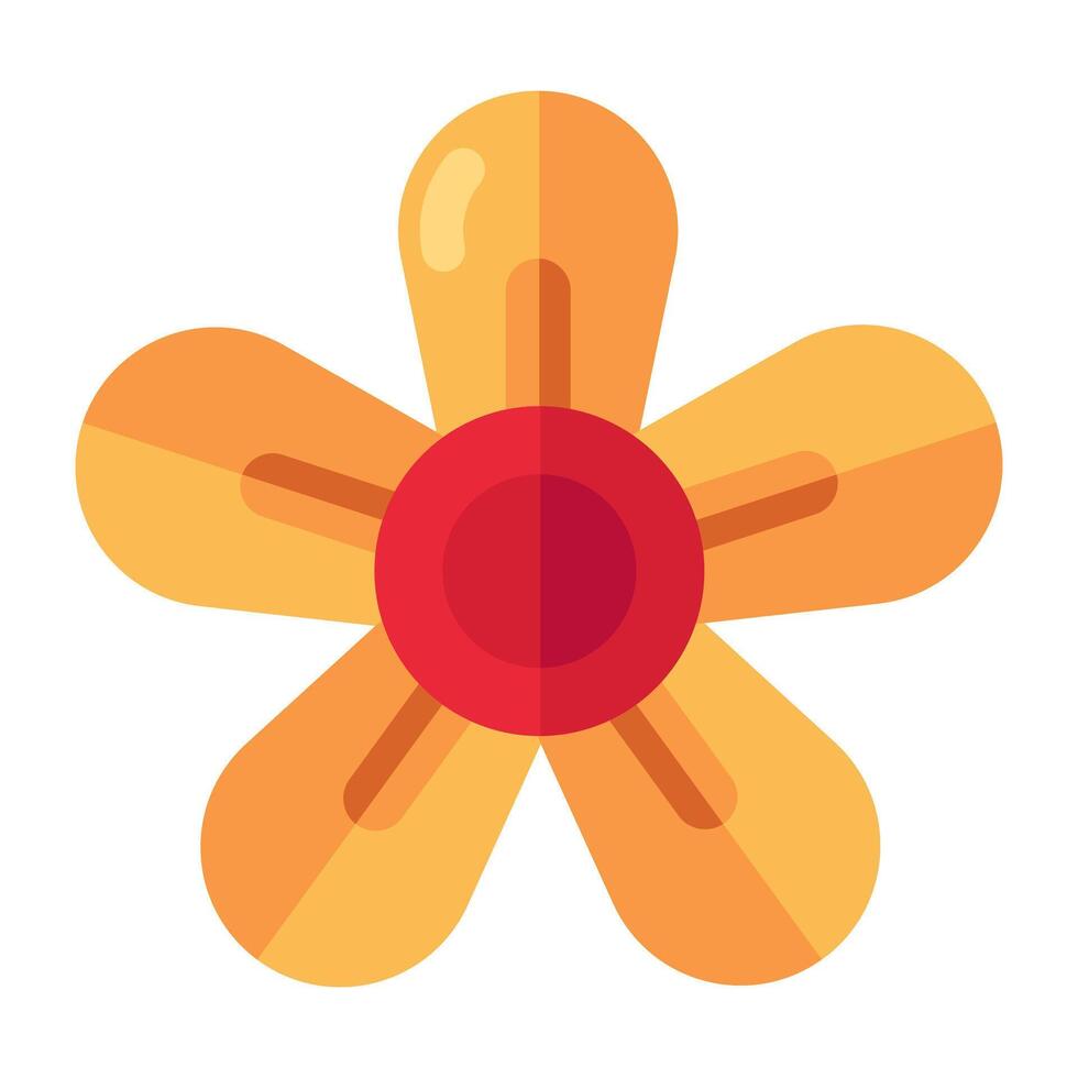 Vector design of flower , isometric icon