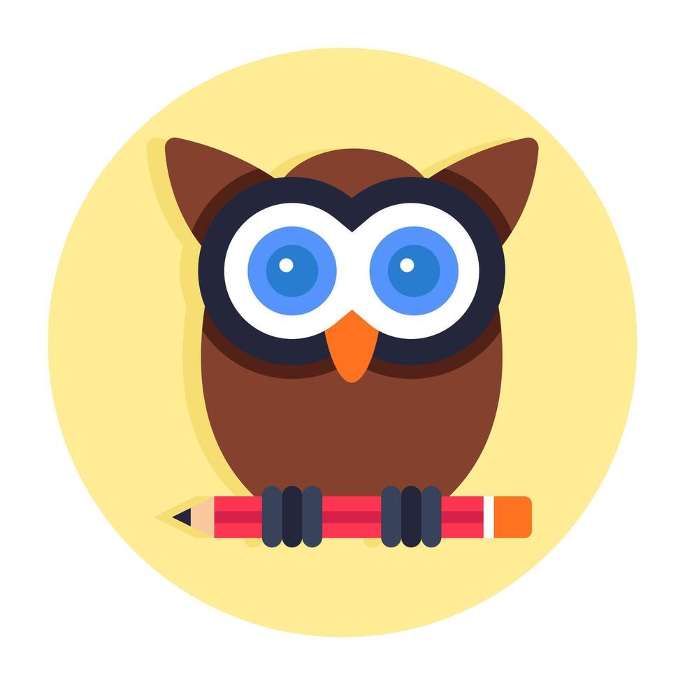 A unique design icon of owl vector