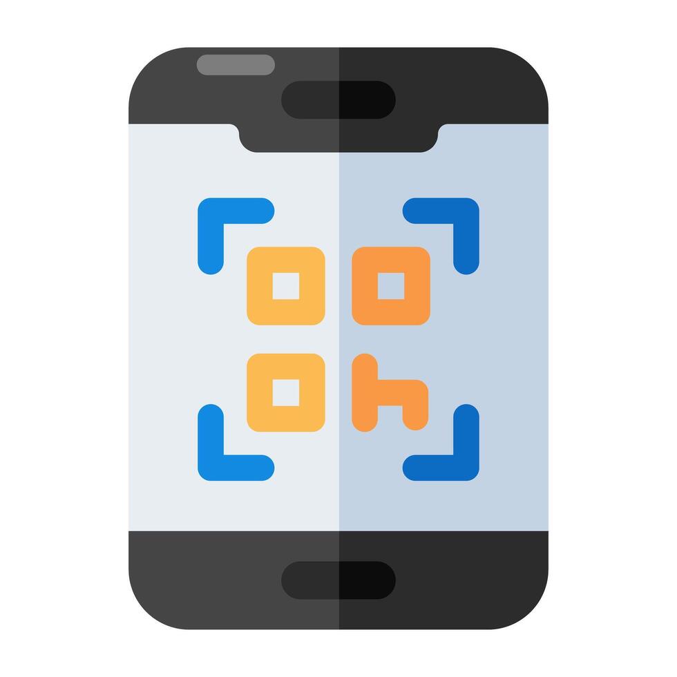 Modern design icon of mobile shopping vector