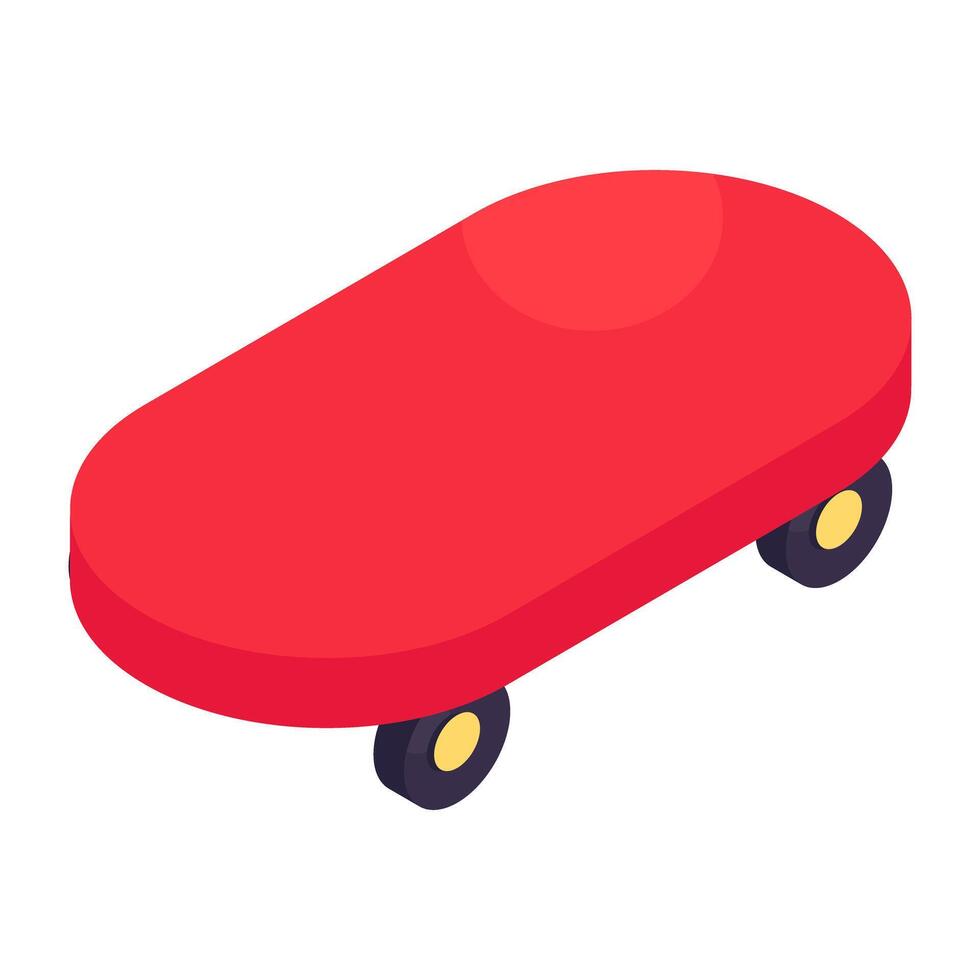 An icon design of skateboard vector