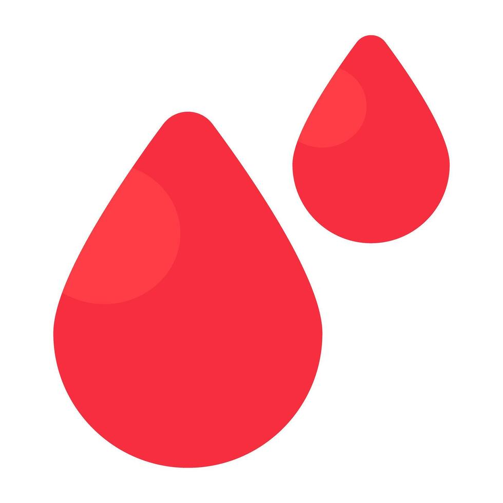 Droplets showcasing blood donation icon vector