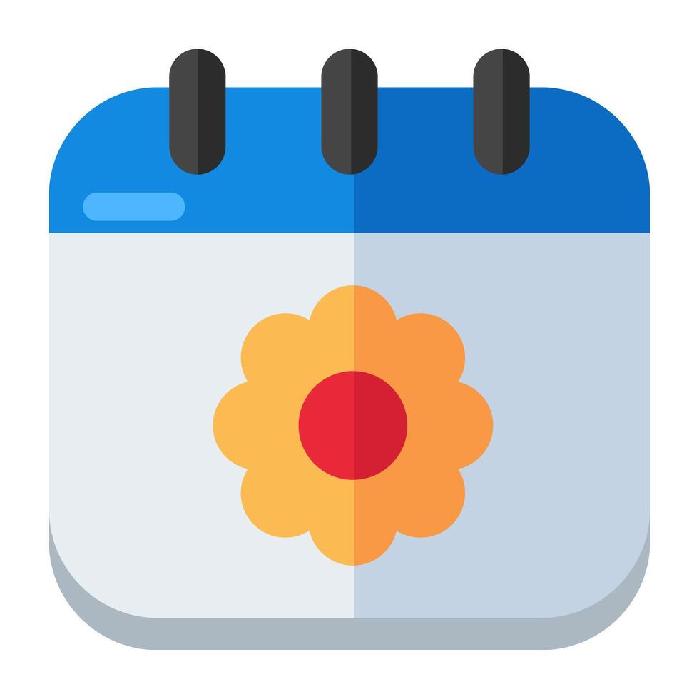 un icono diseño de primavera calendario vector