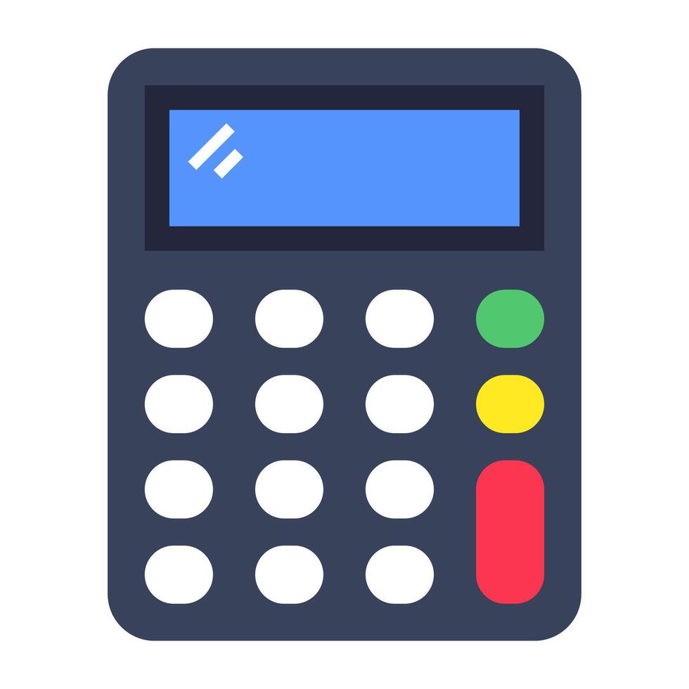 vector de estilo moderno del icono de la calculadora