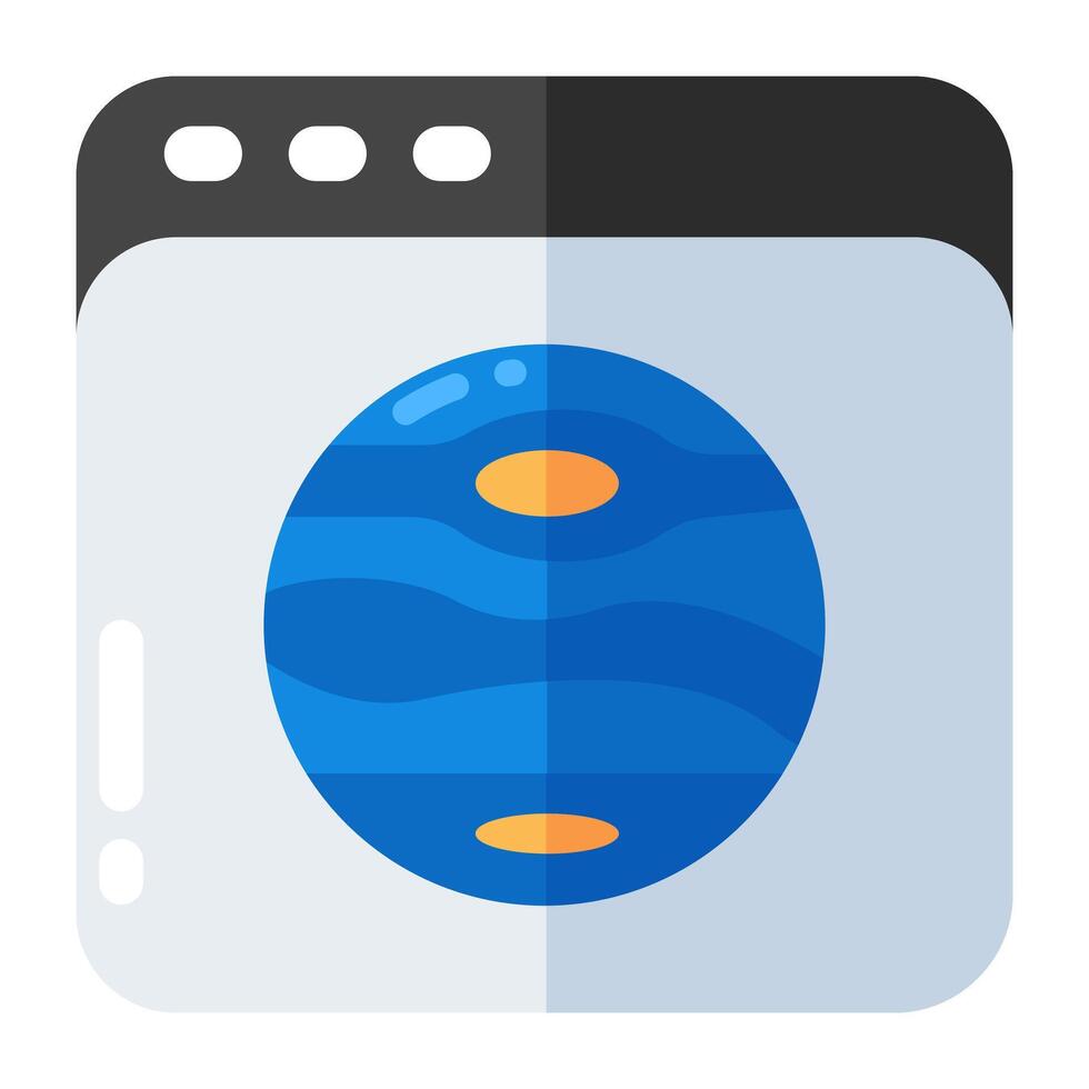 Premium download icon of online planet vector
