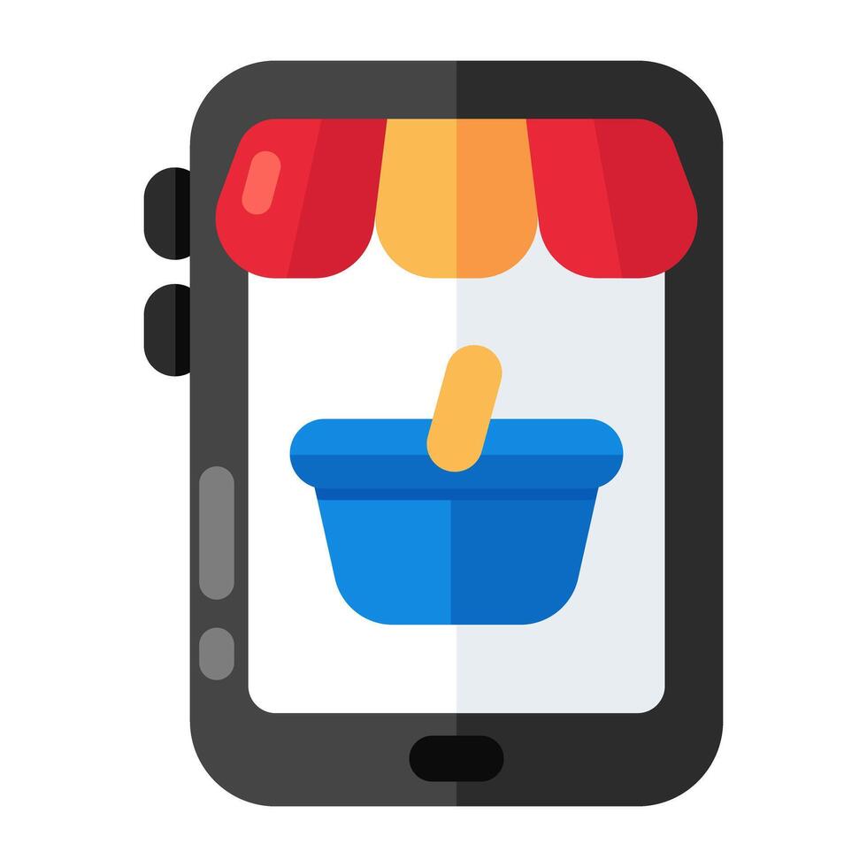 Modern design icon of online shopping vector