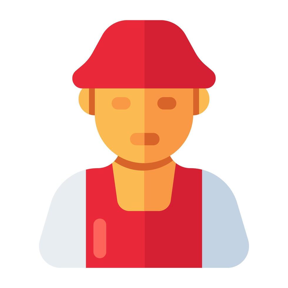 Trendy design icon of farmer vector