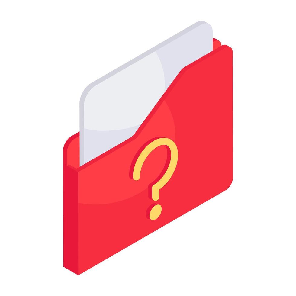 A unique design icon of folder vector