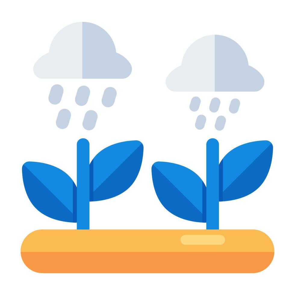 An icon design of watering plant vector