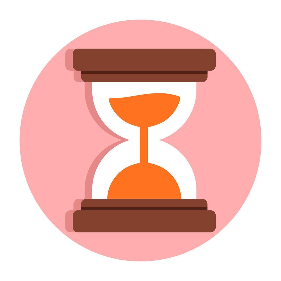 An icon design of hourglass vector