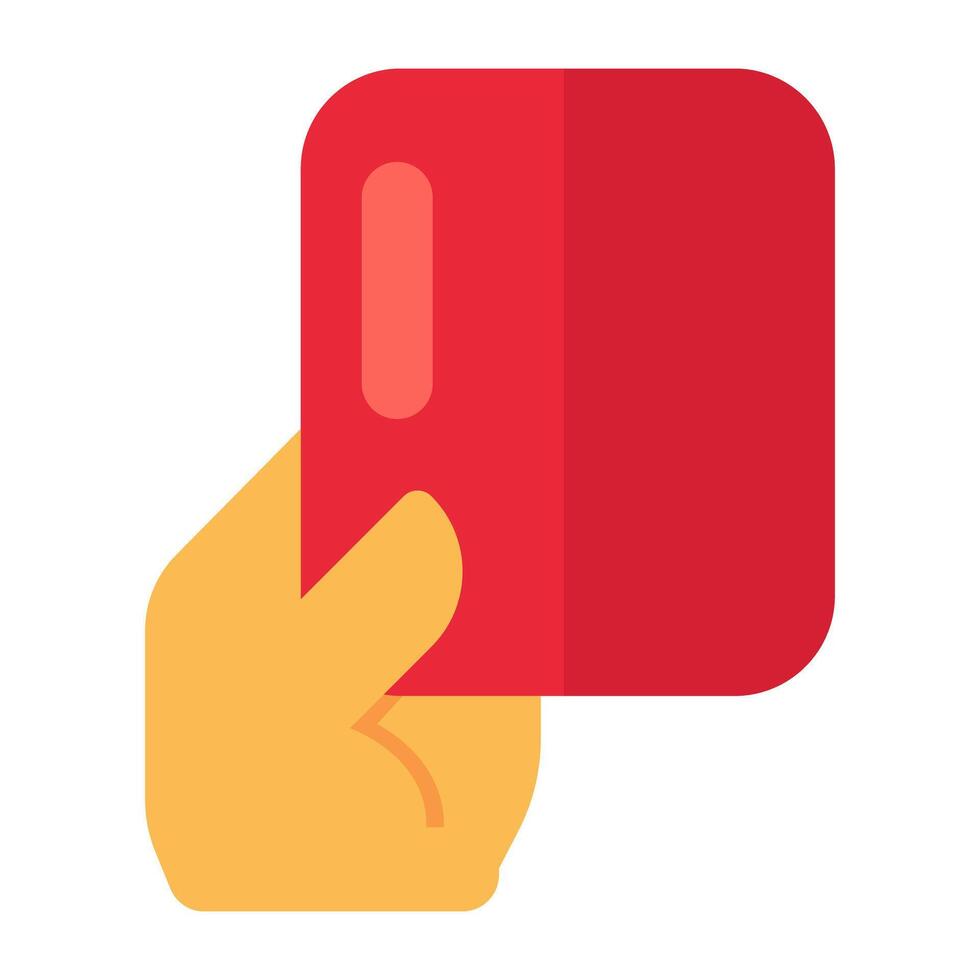 A unique design icon of penalty card vector