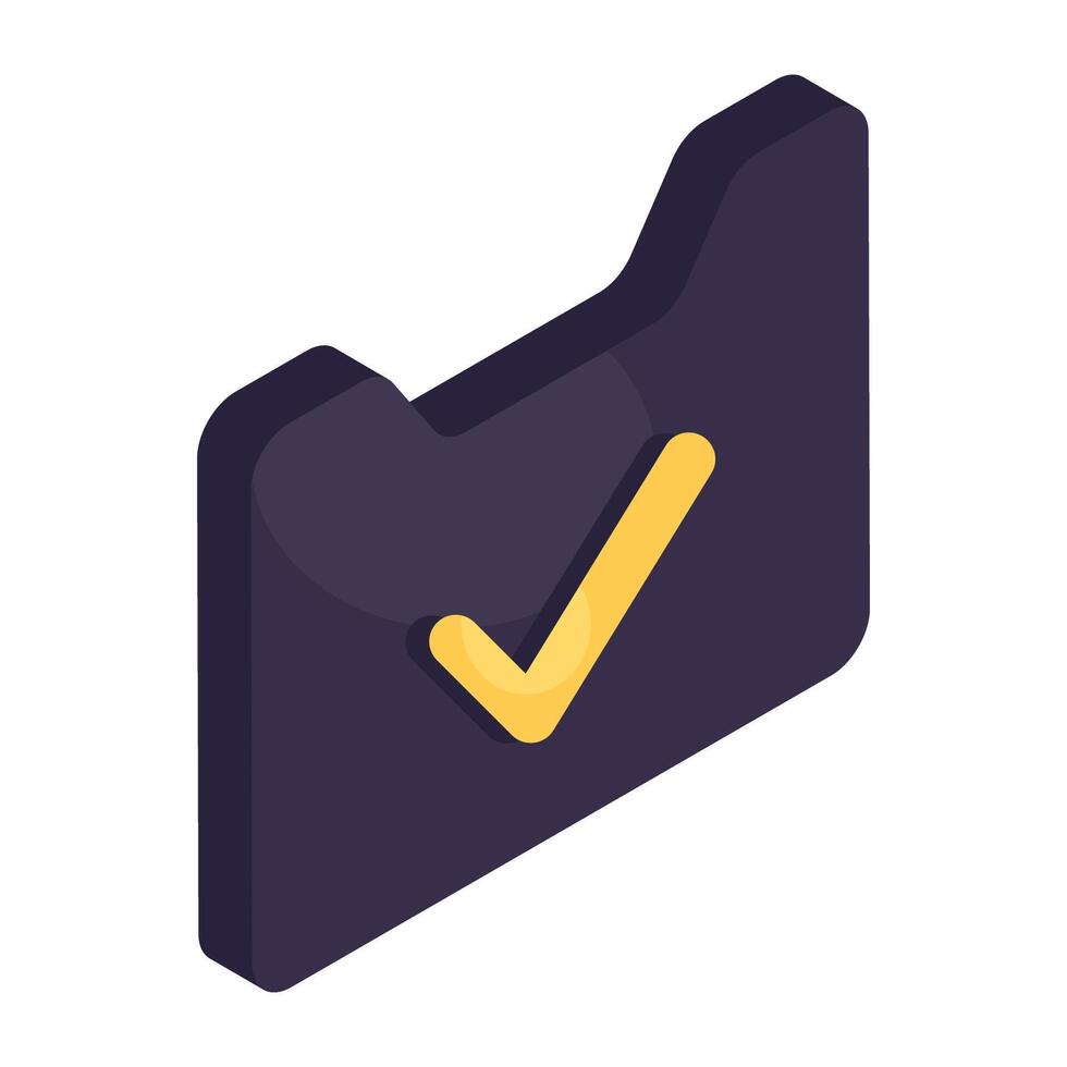 A unique design icon of folder vector