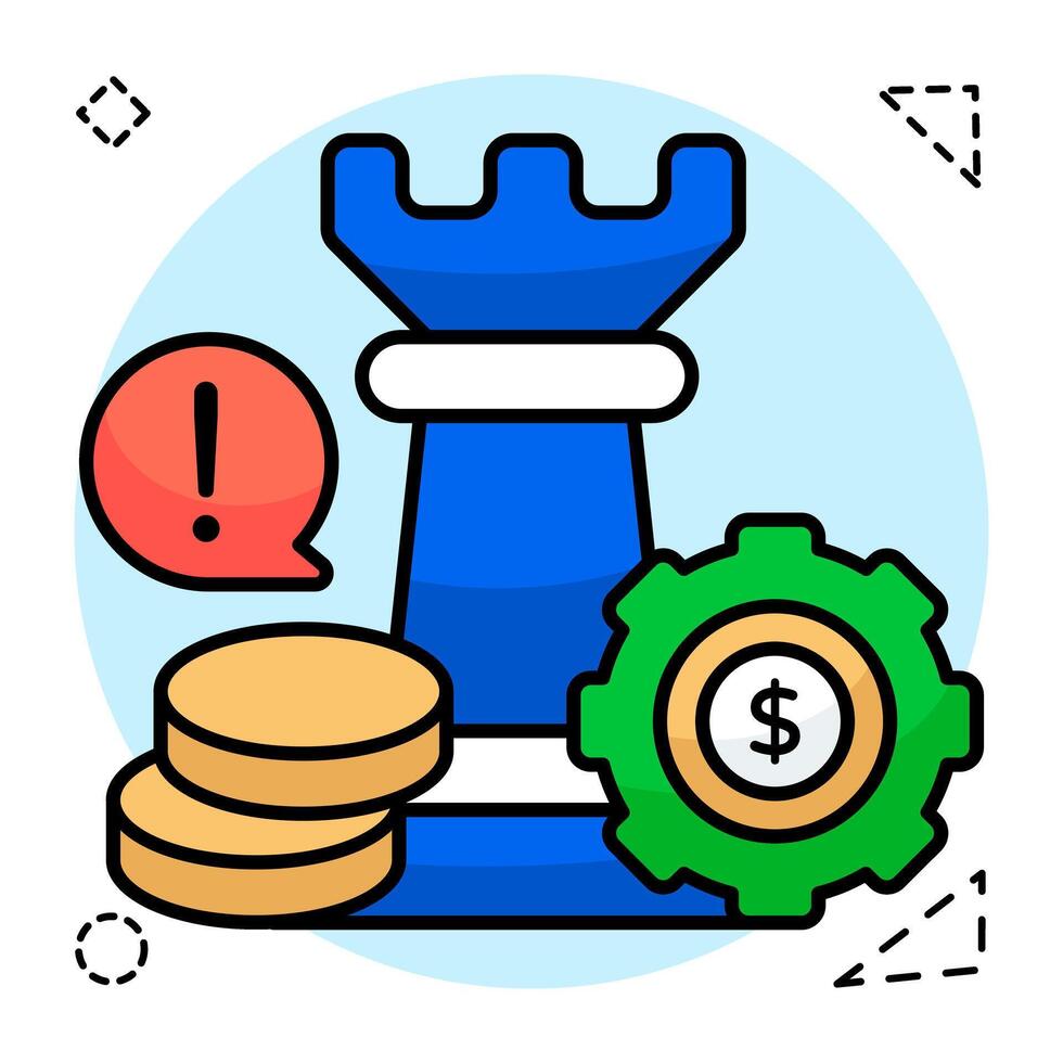 Trendy design icon of financial management vector