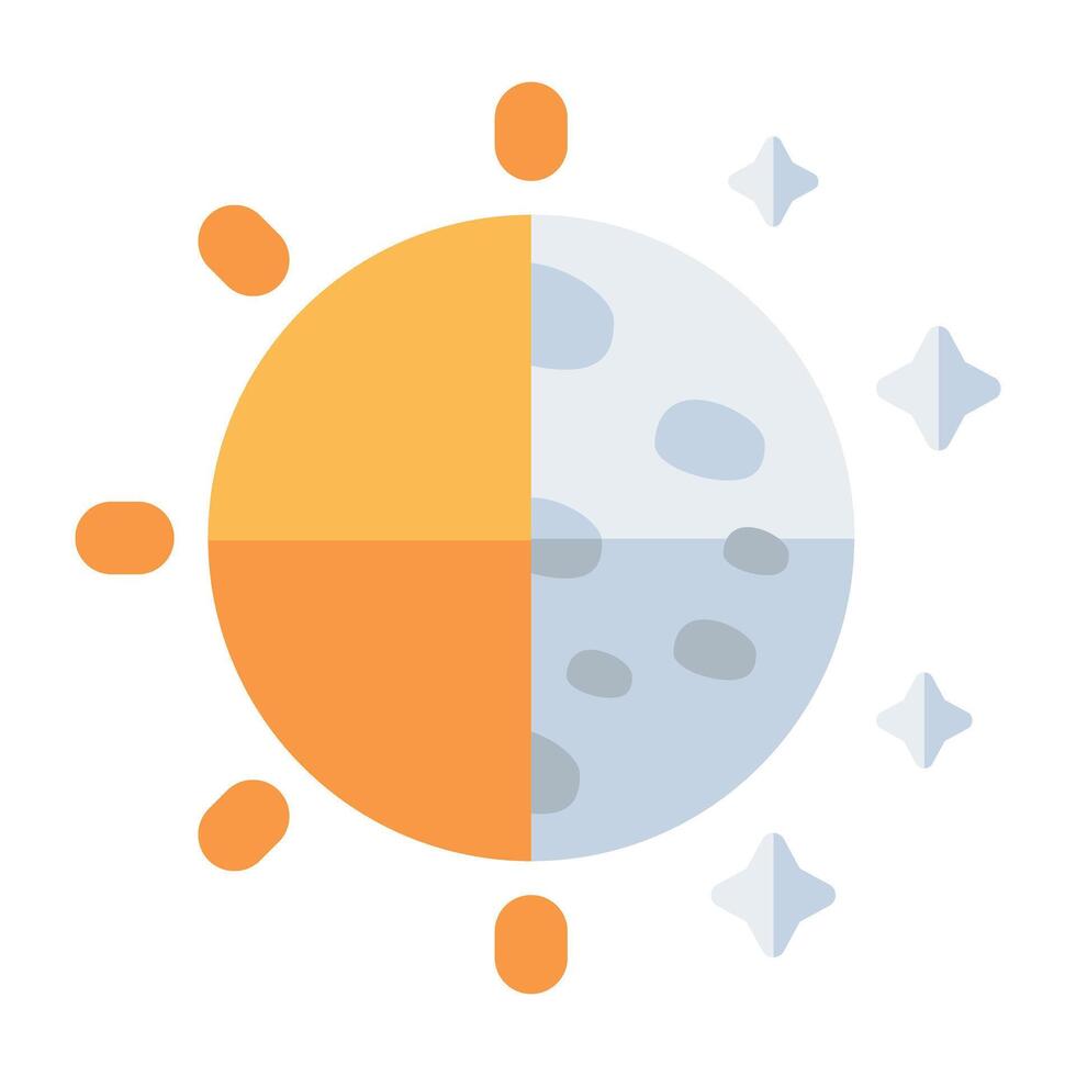 Modern design icon of solar system, planets vector