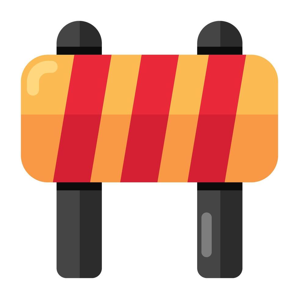 Premium design icon of road barrier vector