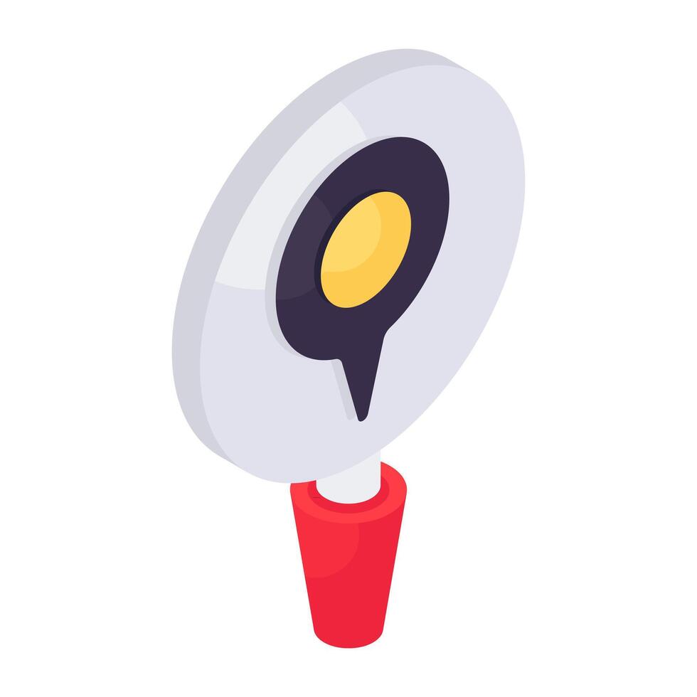 Creative design icon of search location vector